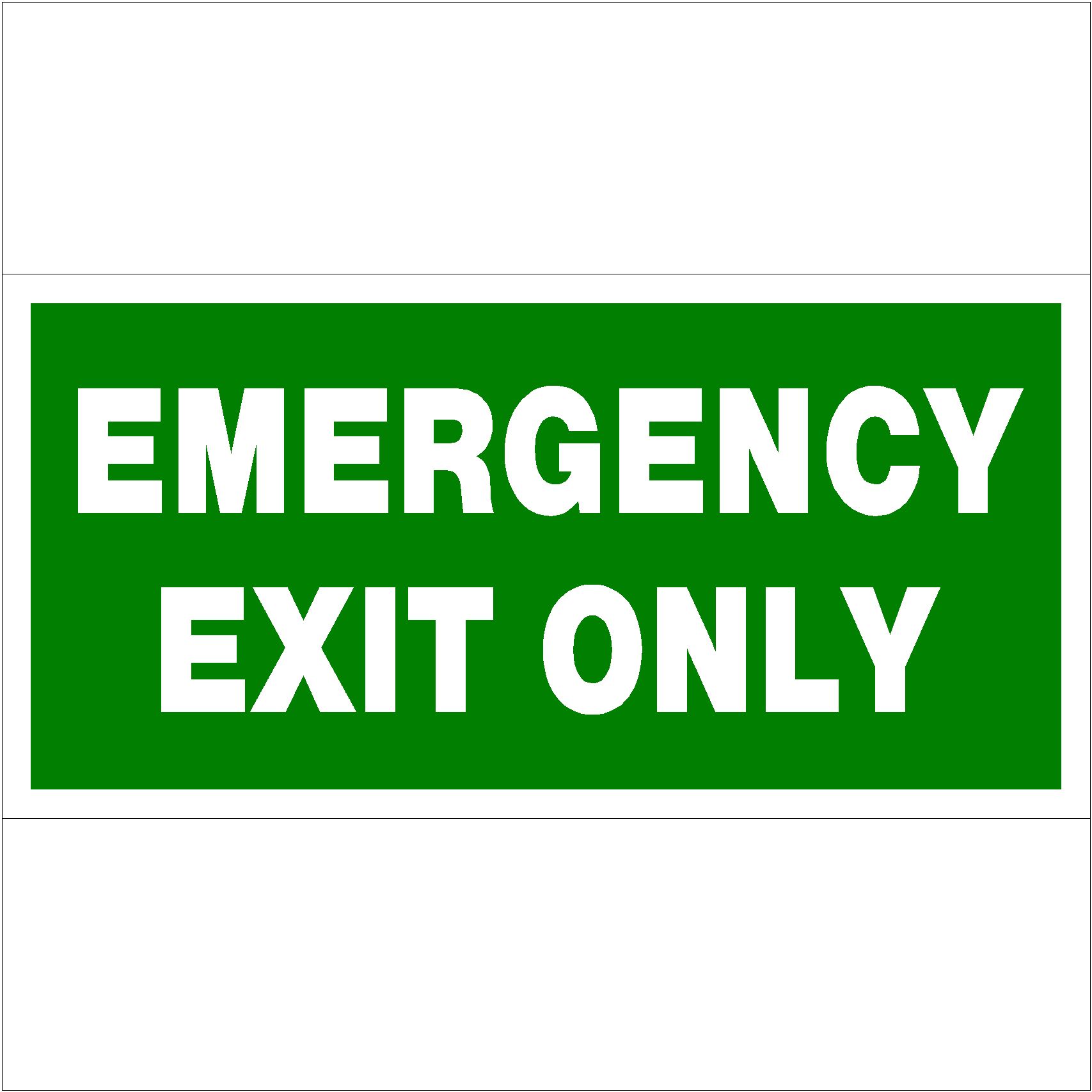 Exit Safety Signs